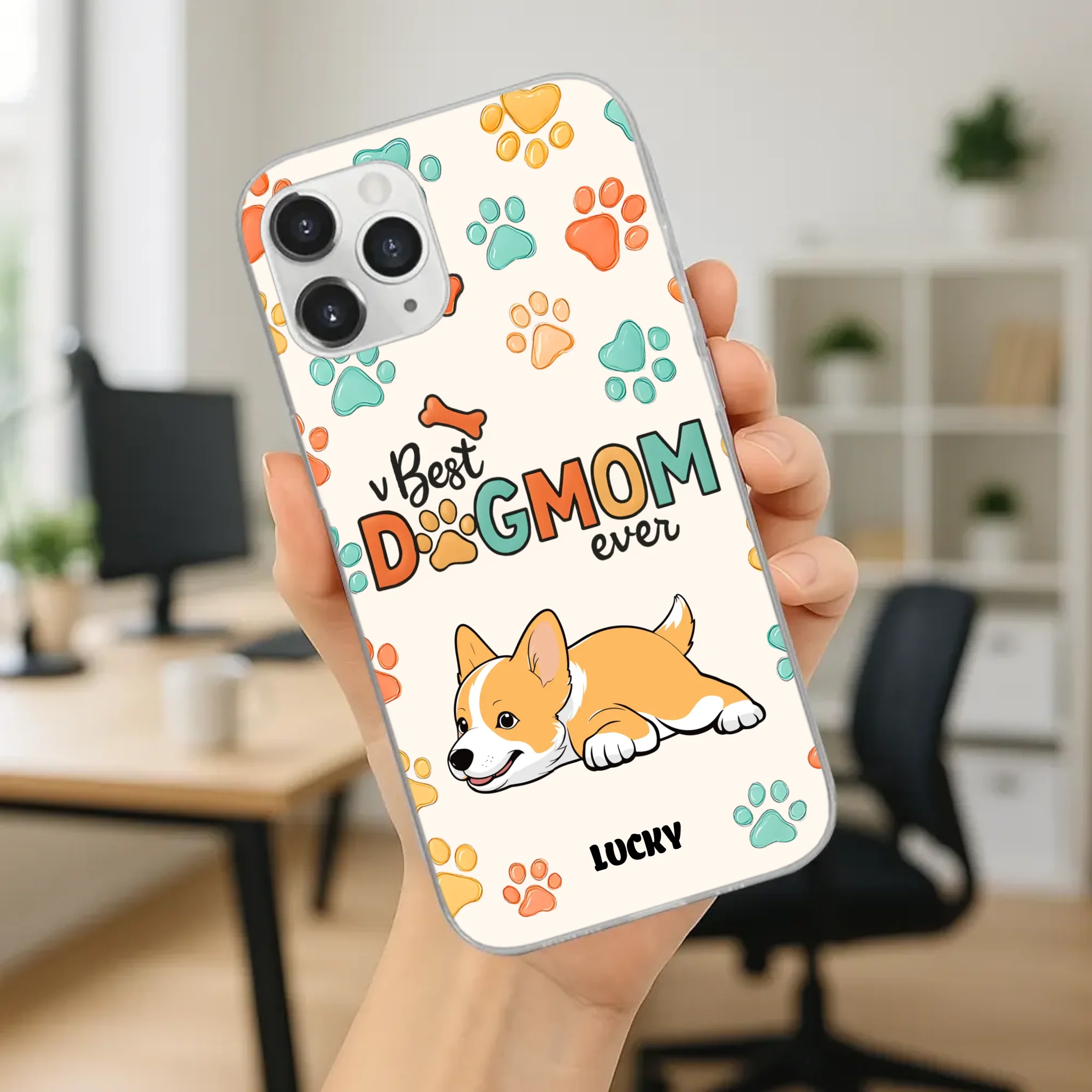 Cozy “Best Dog Mom Ever” Case – Everyday Love for Your Pup - 89Prints