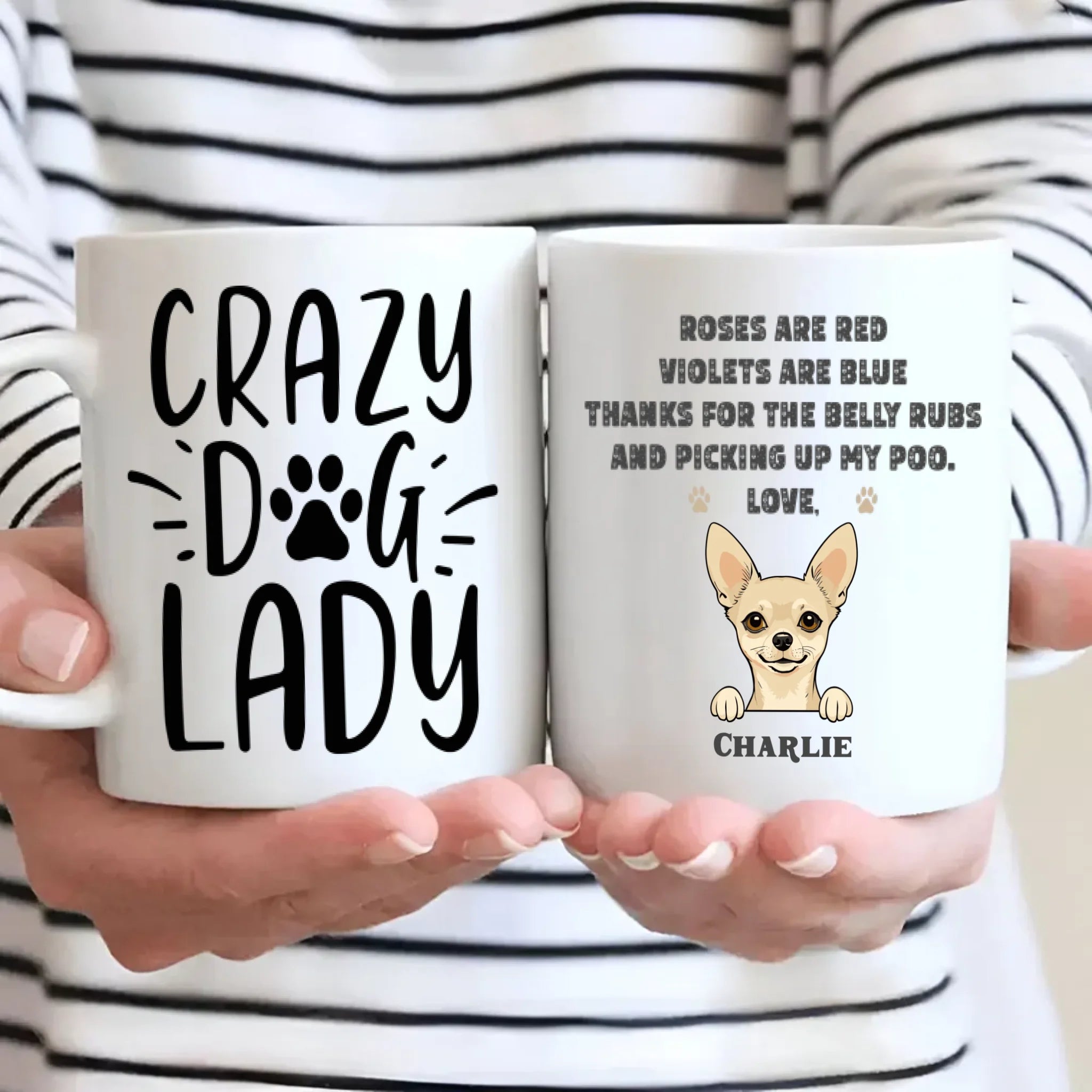 Minimalist Custom Dog Mug – Simple, Elegant Pet Lover Gift | 89Prints