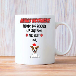 Merry Woofmas Personalized Dog Mug – Custom Christmas Gift for Dog Lovers – 89Prints