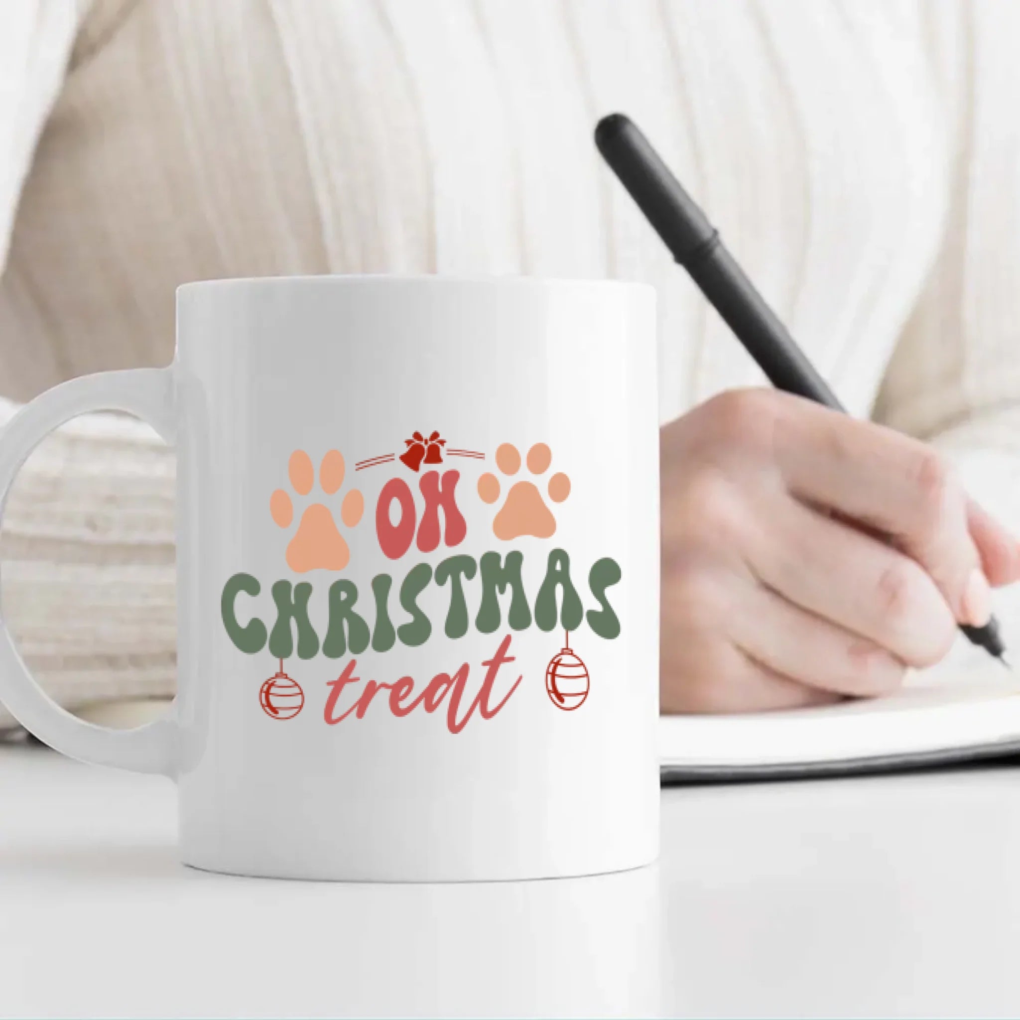 Merry Woofmas Personalized Dog Mug – Custom Christmas Gift for Dog Lovers – 89Prints