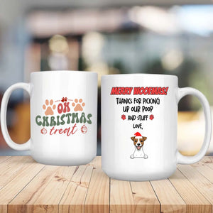 Merry Woofmas Personalized Dog Mug – Custom Christmas Gift for Dog Lovers – 89Prints