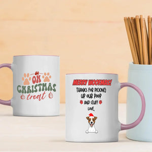 Merry Woofmas Personalized Dog Mug – Custom Christmas Gift for Dog Lovers – 89Prints
