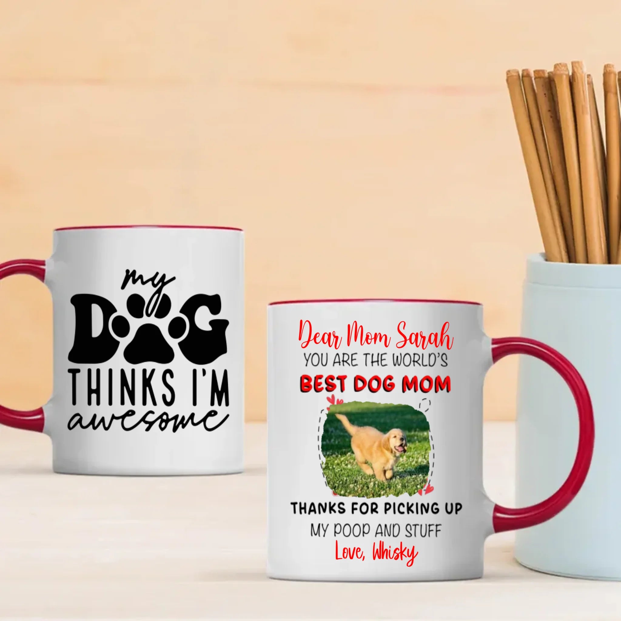 Custom Dog Mug – Matching Pet Lover Set | 89Prints