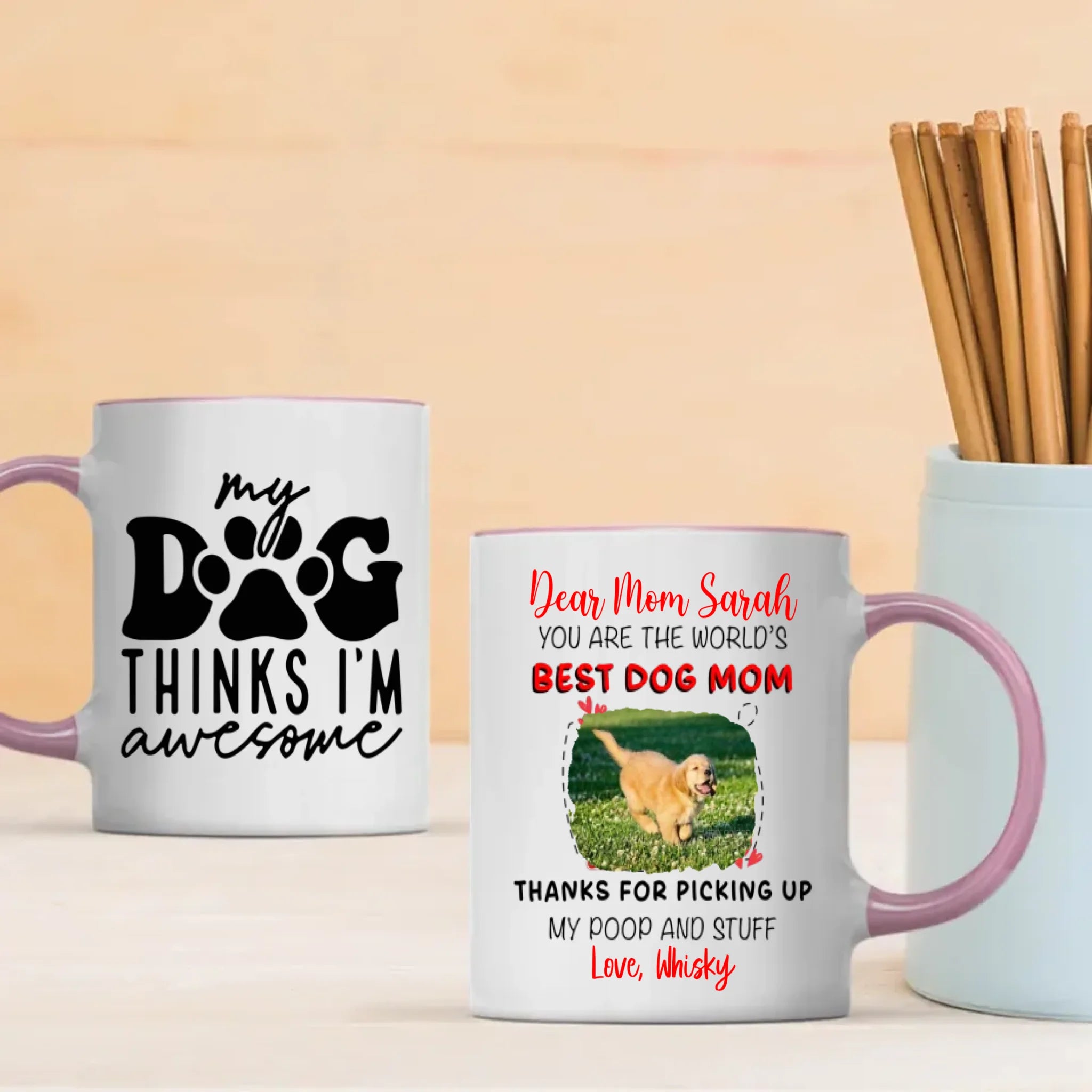 Custom Dog Mug – Matching Pet Lover Set | 89Prints