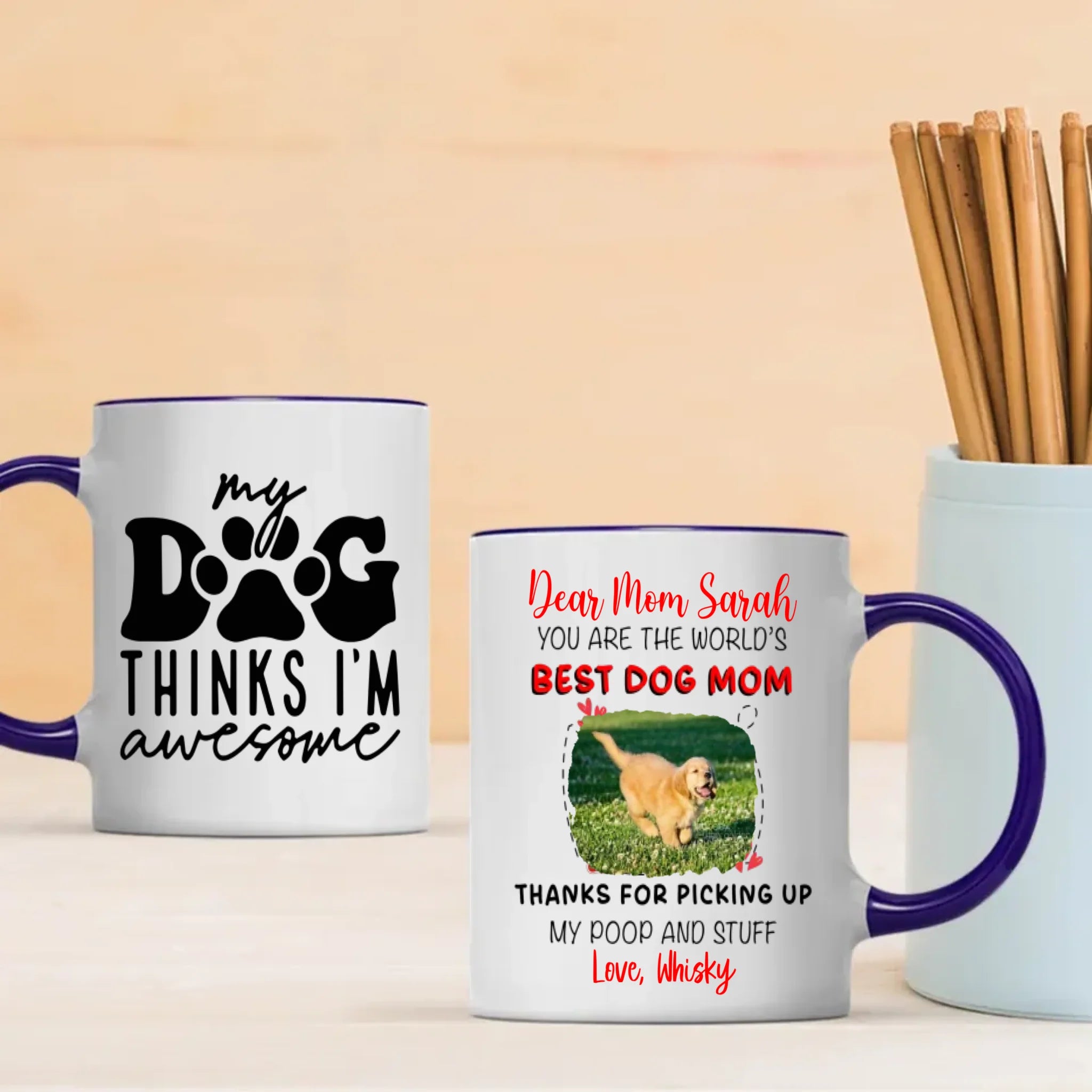 Custom Dog Mug – Matching Pet Lover Set | 89Prints