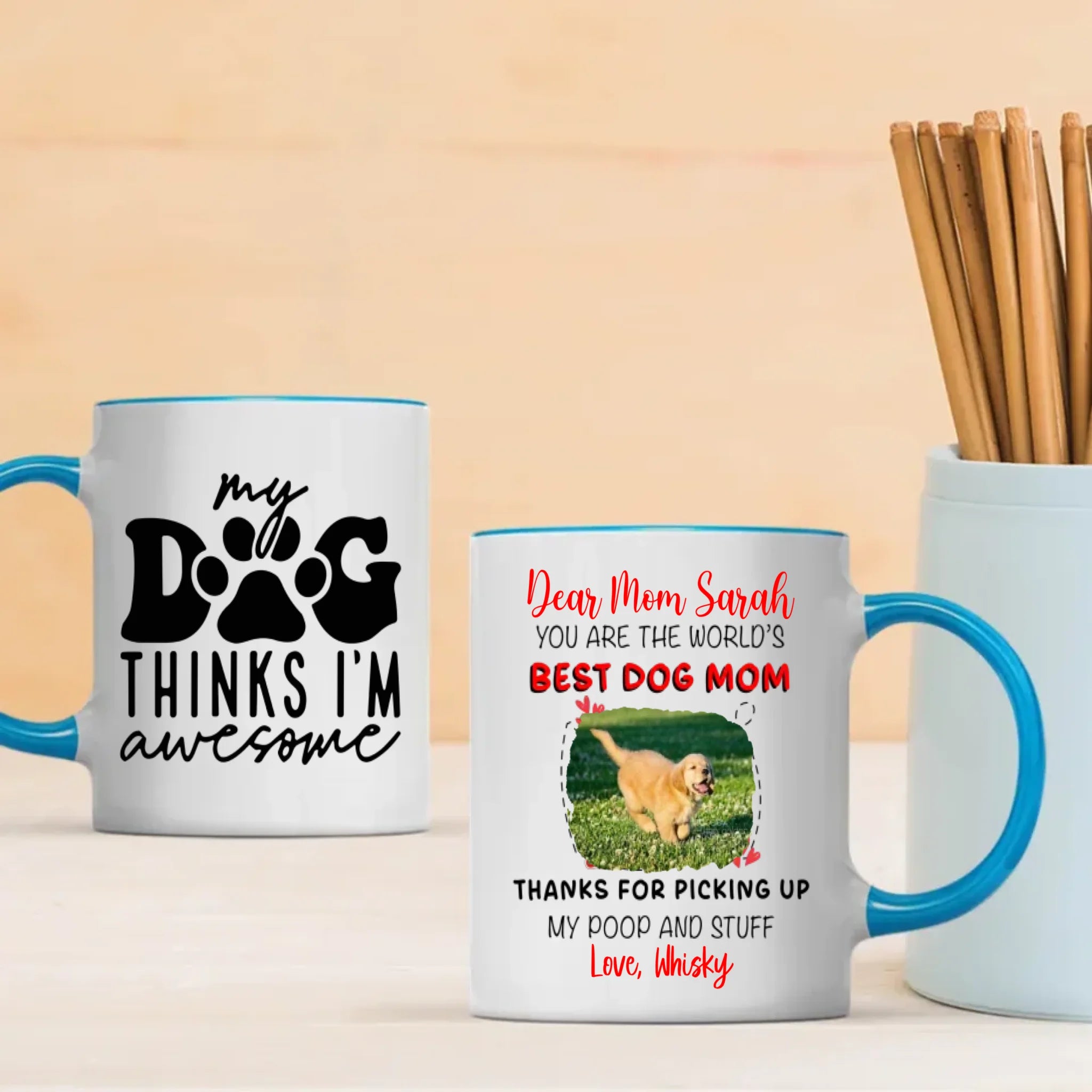 Custom Dog Mug – Matching Pet Lover Set | 89Prints