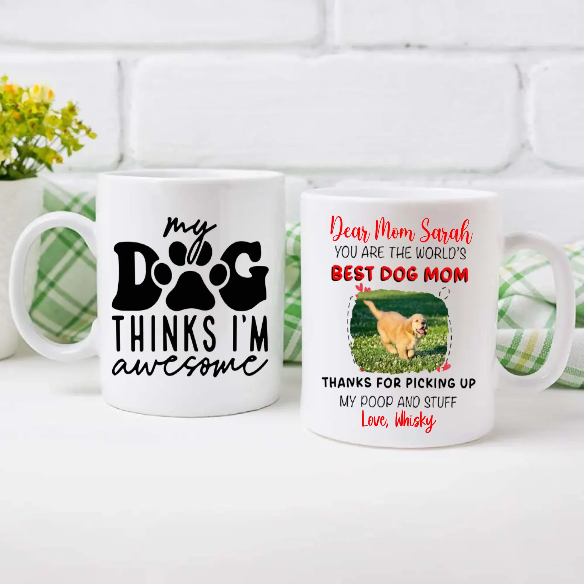 Custom Dog Mug – Matching Pet Lover Set | 89Prints