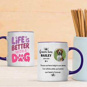 Personalized Dog Memorial Mug – “Forever Loves” Pet Tribute for Dog Moms – Custom Photo, Name & Years – 89Prints