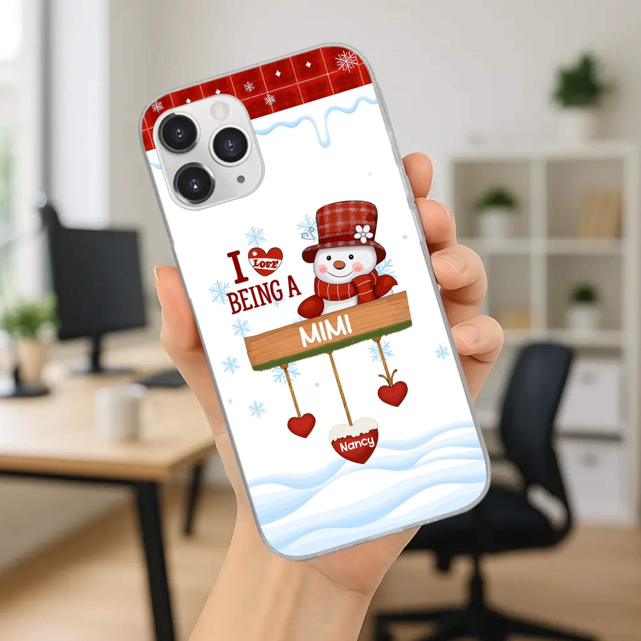 Personalized Holiday Phone Case - Merry Christmas Grandma - 89Prints