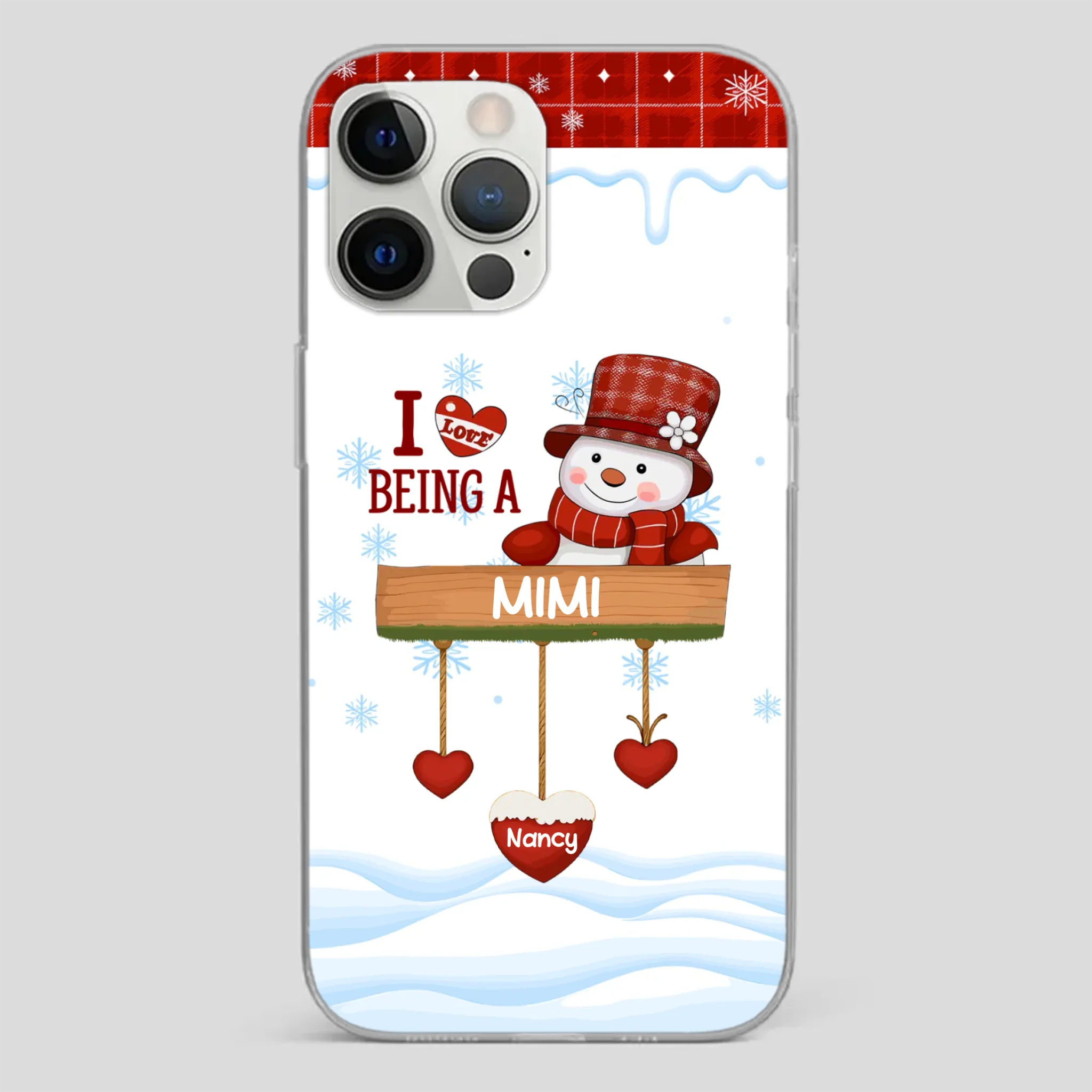 Personalized Holiday Phone Case - Merry Christmas Grandma - 89Prints