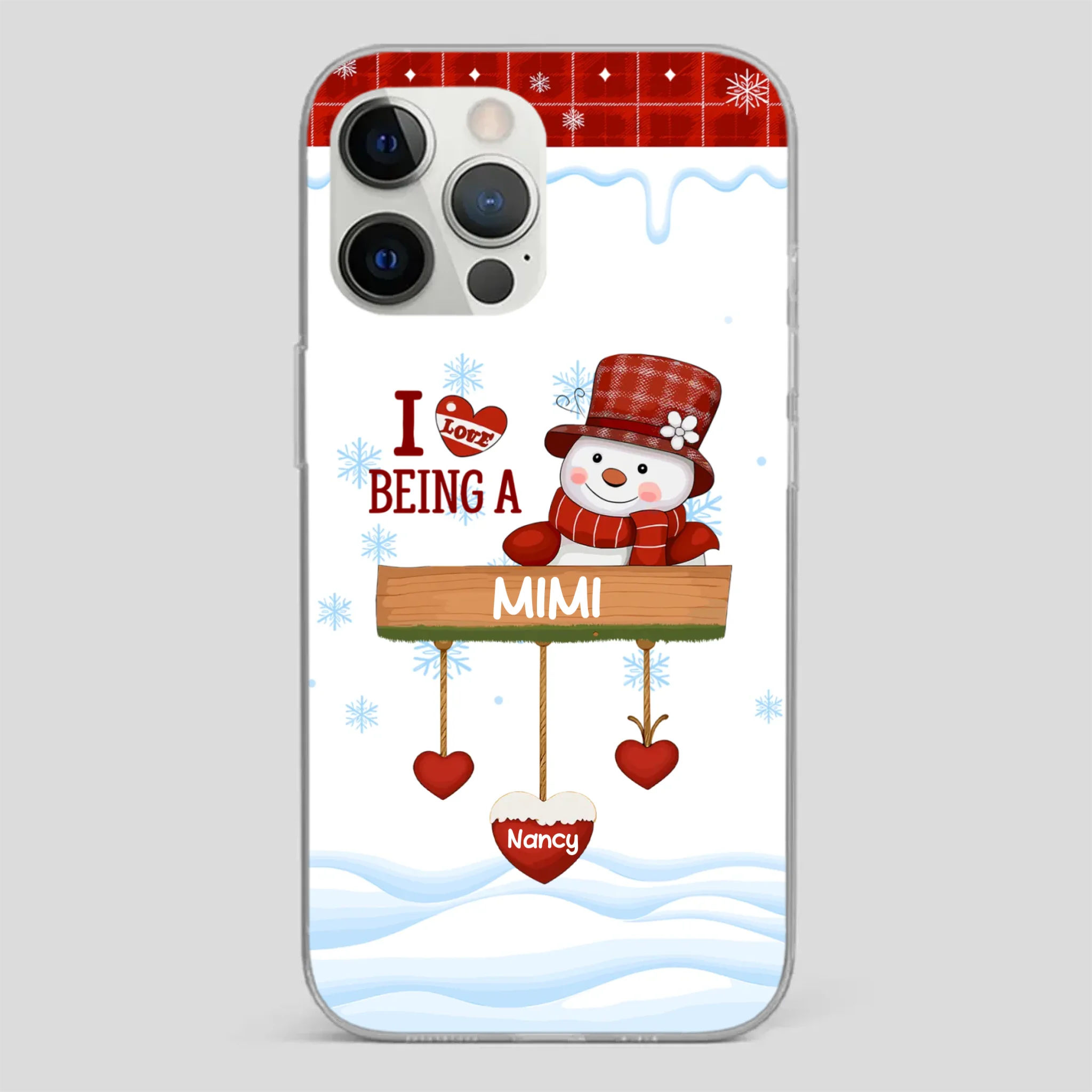 Personalized Holiday Phone Case - Merry Christmas Grandma - 89Prints