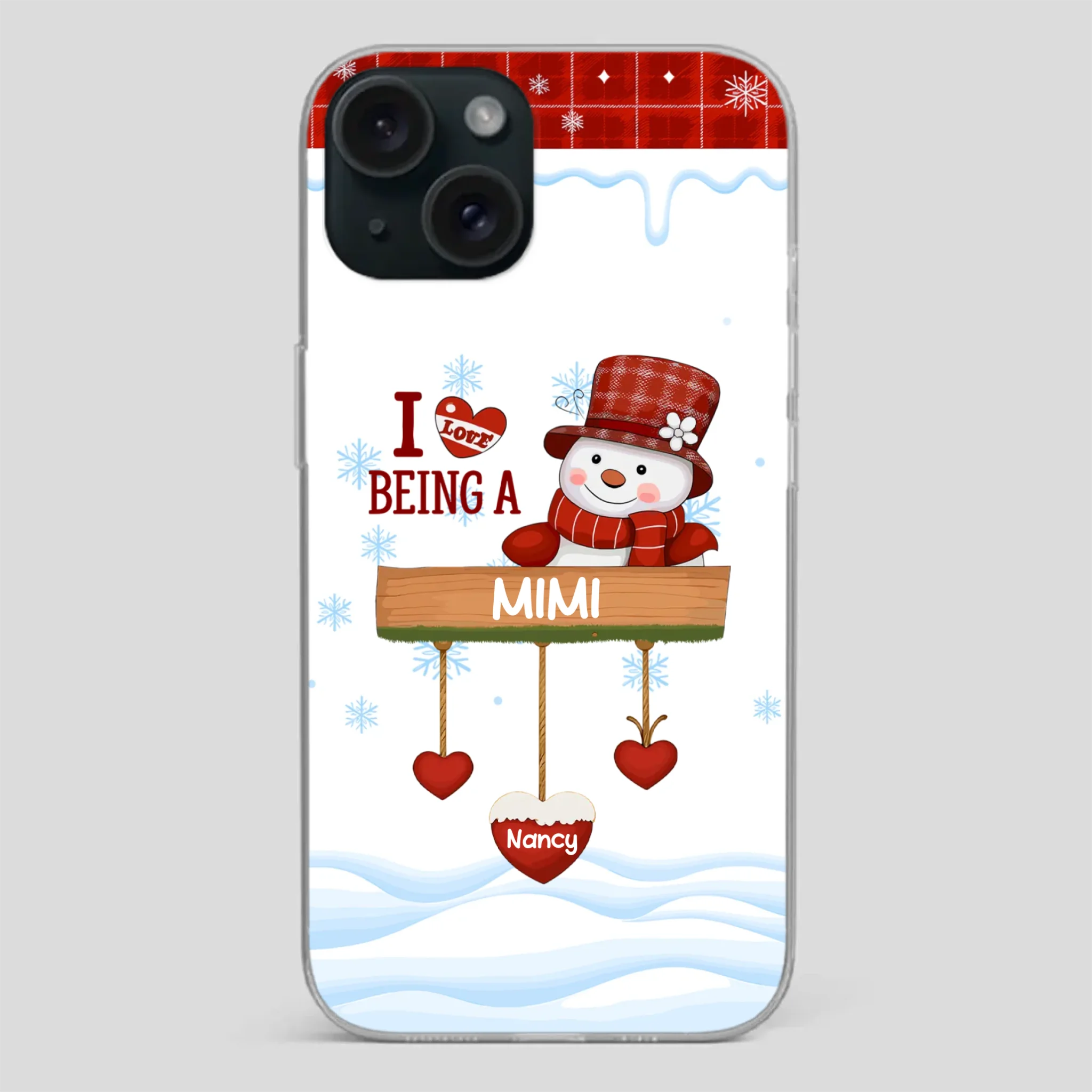 Personalized Holiday Phone Case - Merry Christmas Grandma - 89Prints
