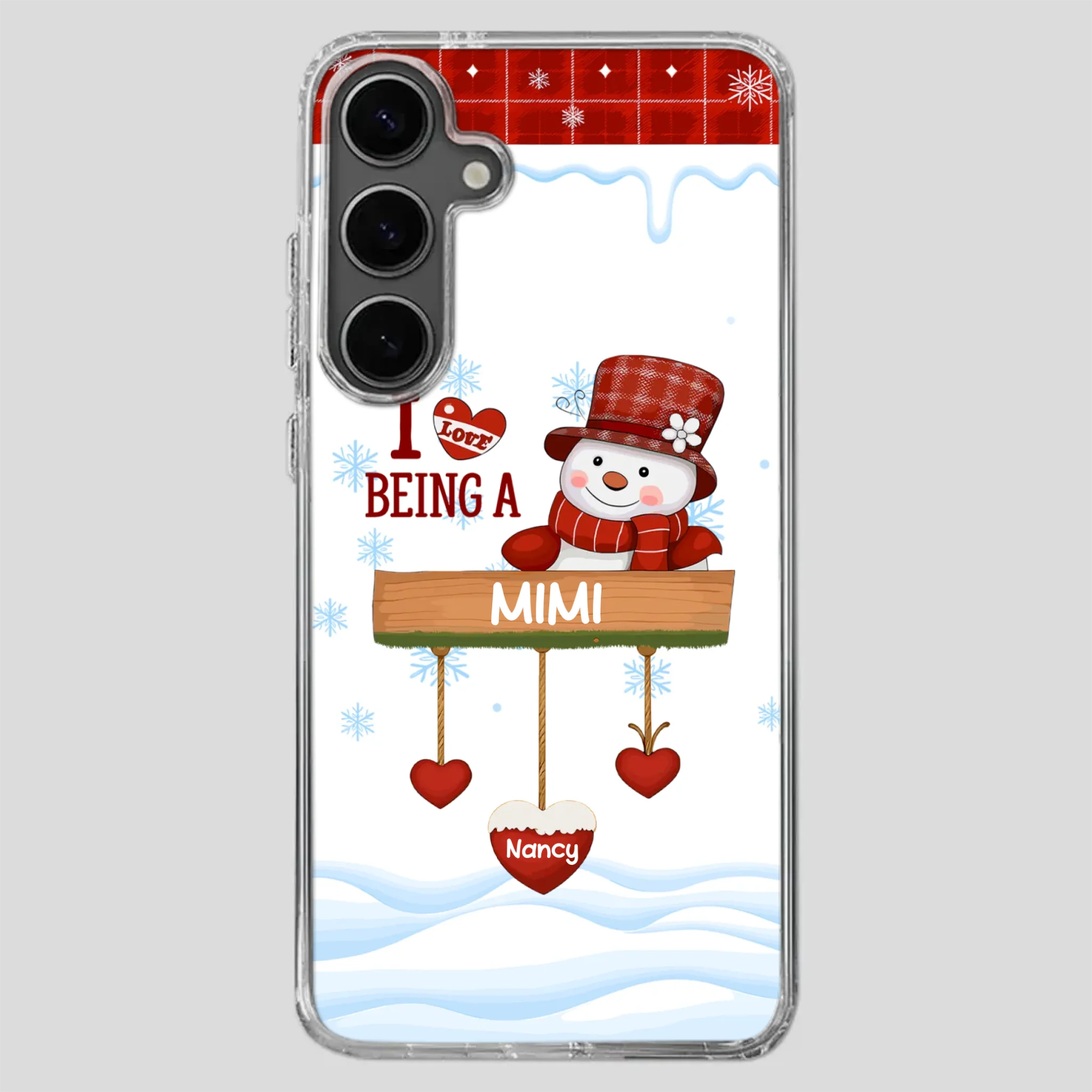 Personalized Holiday Phone Case - Merry Christmas Grandma - 89Prints