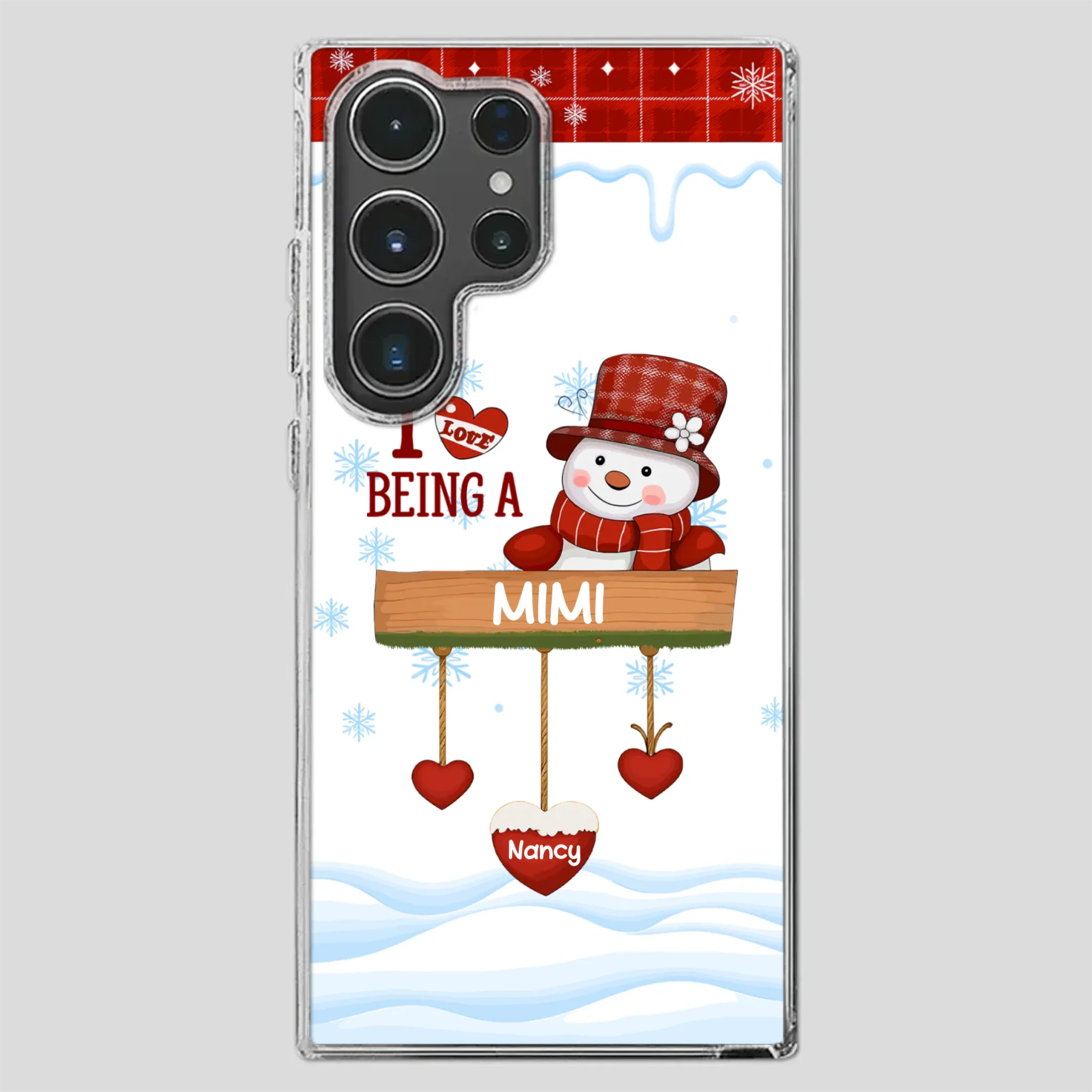 Personalized Holiday Phone Case - Merry Christmas Grandma - 89Prints