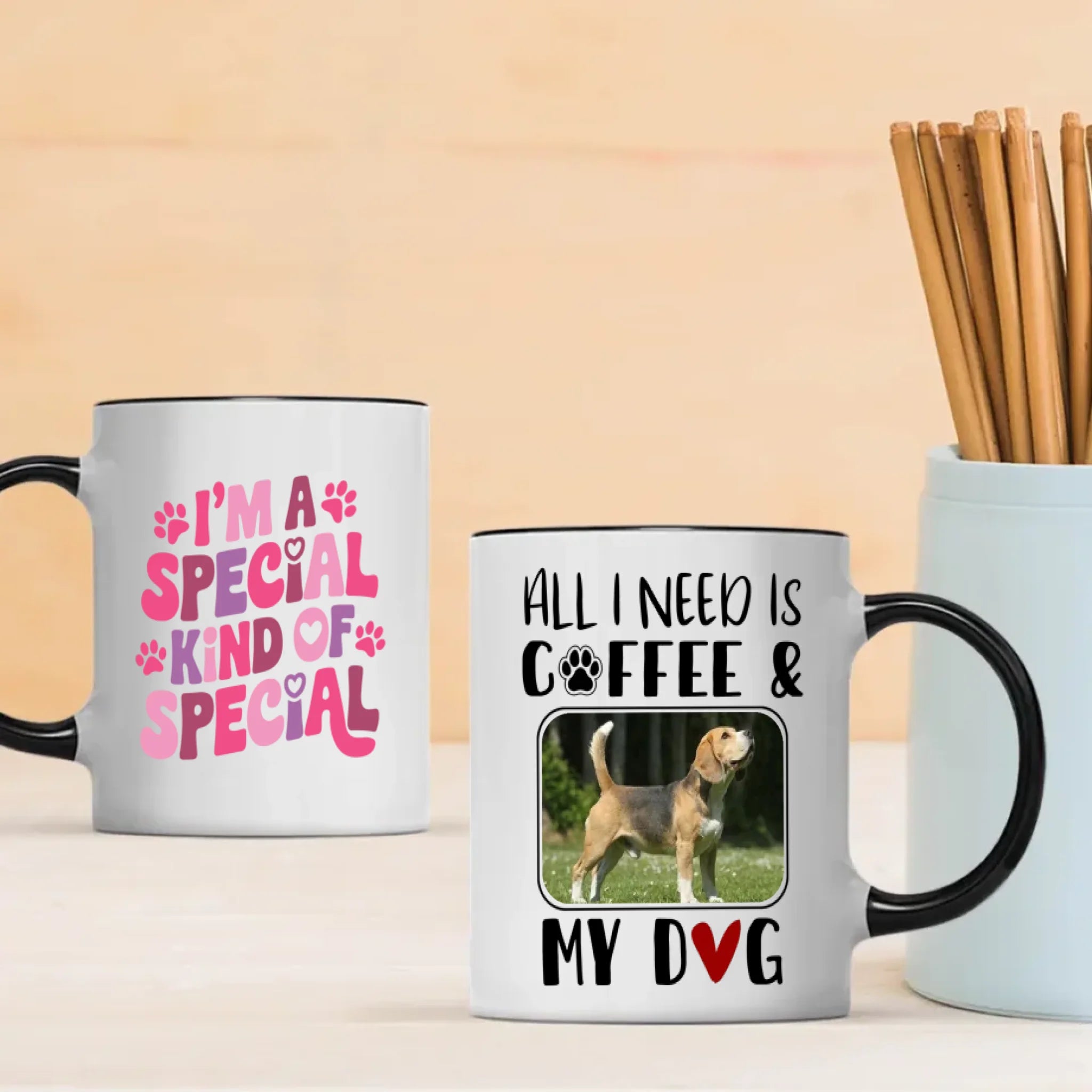 Funny Gift for Dog Lovers – All I Need Is Coffee and My Dog Mug – 89Prints