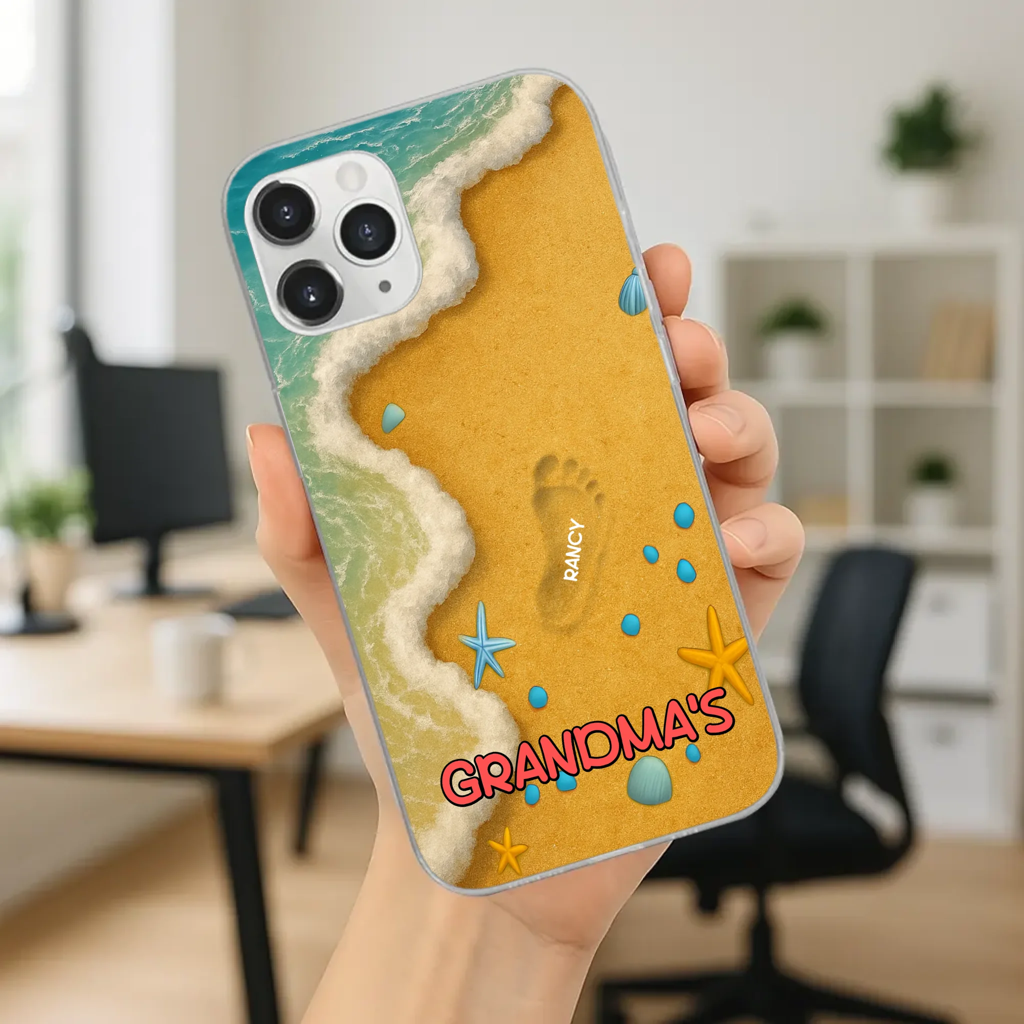 Grandma Phone Case with Flowers – Custom Name Design - 89Prints