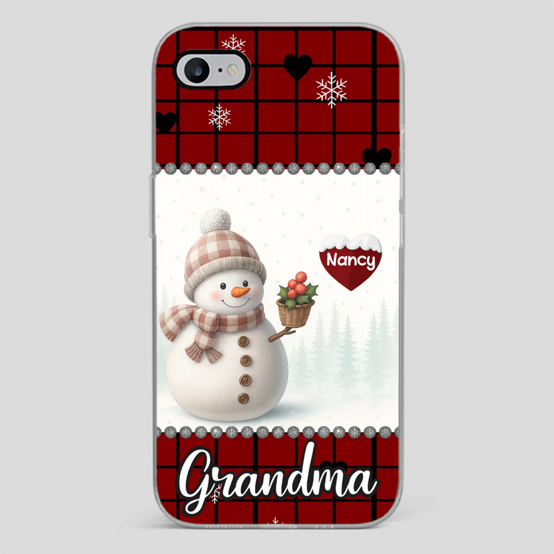 Merry Christmas Grandma – Personalized Heart Phone Case - 89Prints