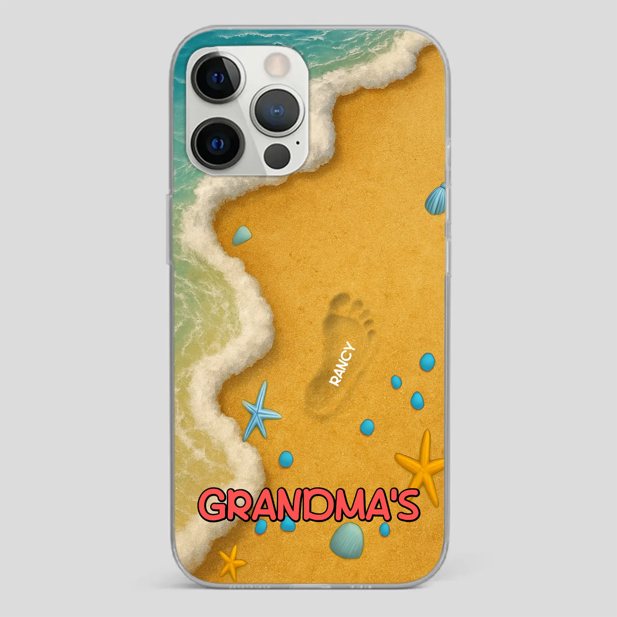 Grandma Phone Case with Flowers – Custom Name Design - 89Prints