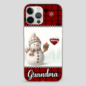 Merry Christmas Grandma – Personalized Heart Phone Case - 89Prints