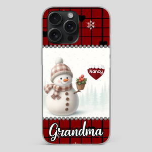 Merry Christmas Grandma – Personalized Heart Phone Case - 89Prints