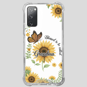 Sunflower Phone Case – Personalized Name Floral Design - 89Prints