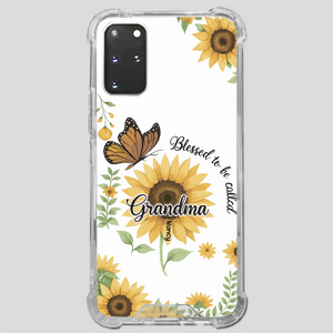 Sunflower Phone Case – Personalized Name Floral Design - 89Prints
