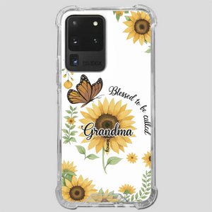 Sunflower Phone Case – Personalized Name Floral Design - 89Prints