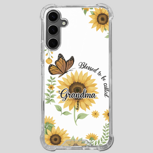 Sunflower Phone Case – Personalized Name Floral Design - 89Prints
