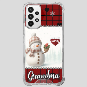 Merry Christmas Grandma – Personalized Heart Phone Case - 89Prints