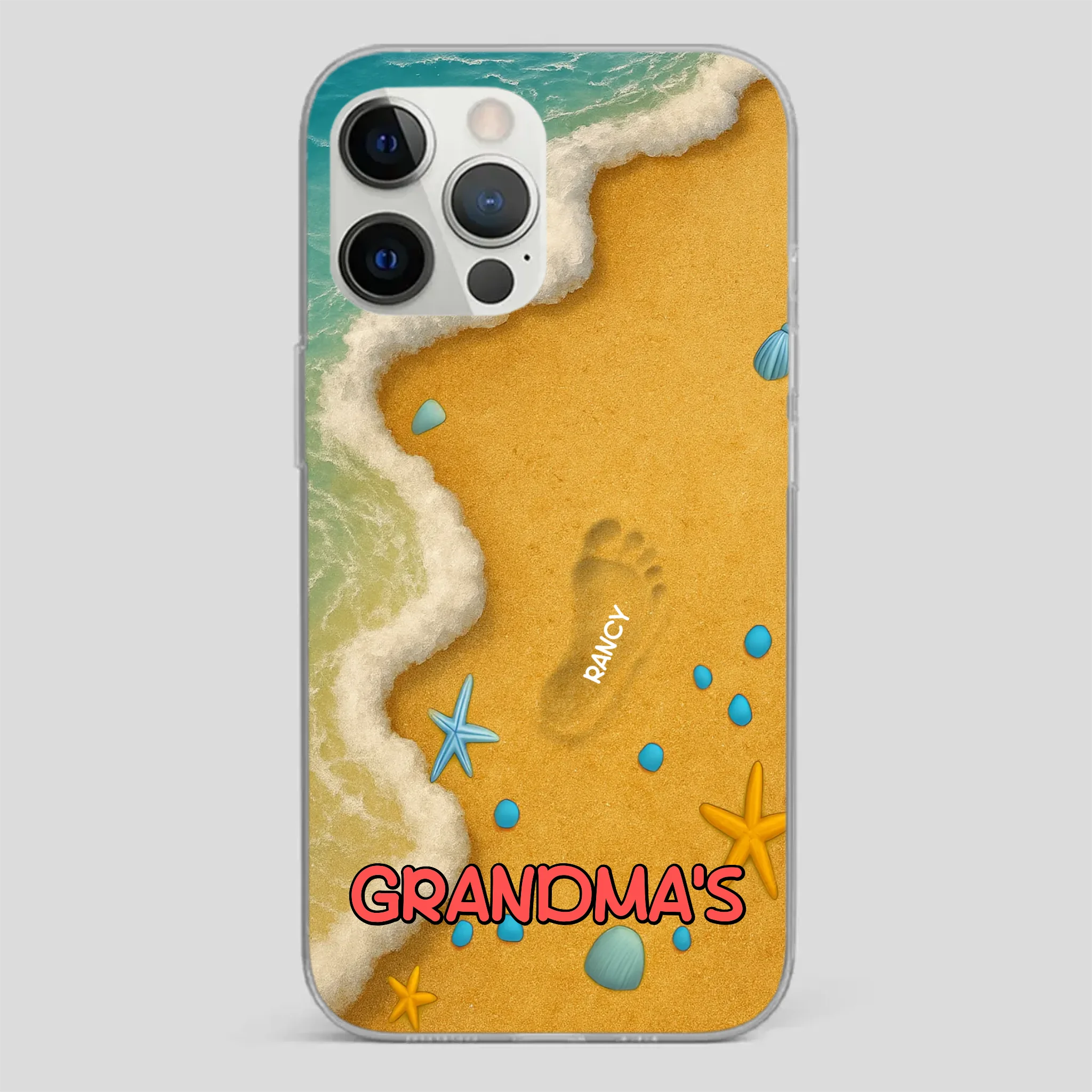 Grandma Phone Case with Flowers – Custom Name Design - 89Prints