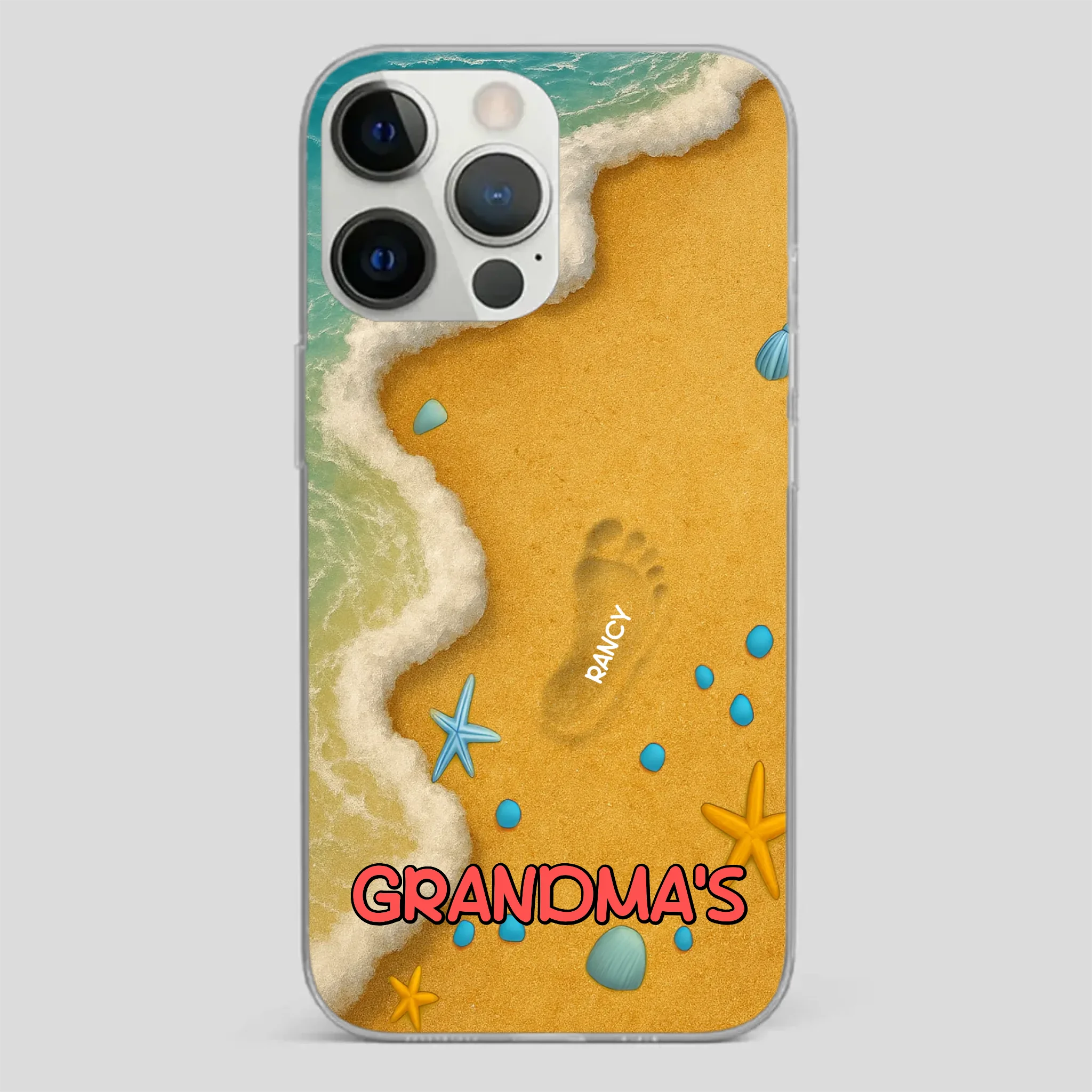 Grandma Phone Case with Flowers – Custom Name Design - 89Prints