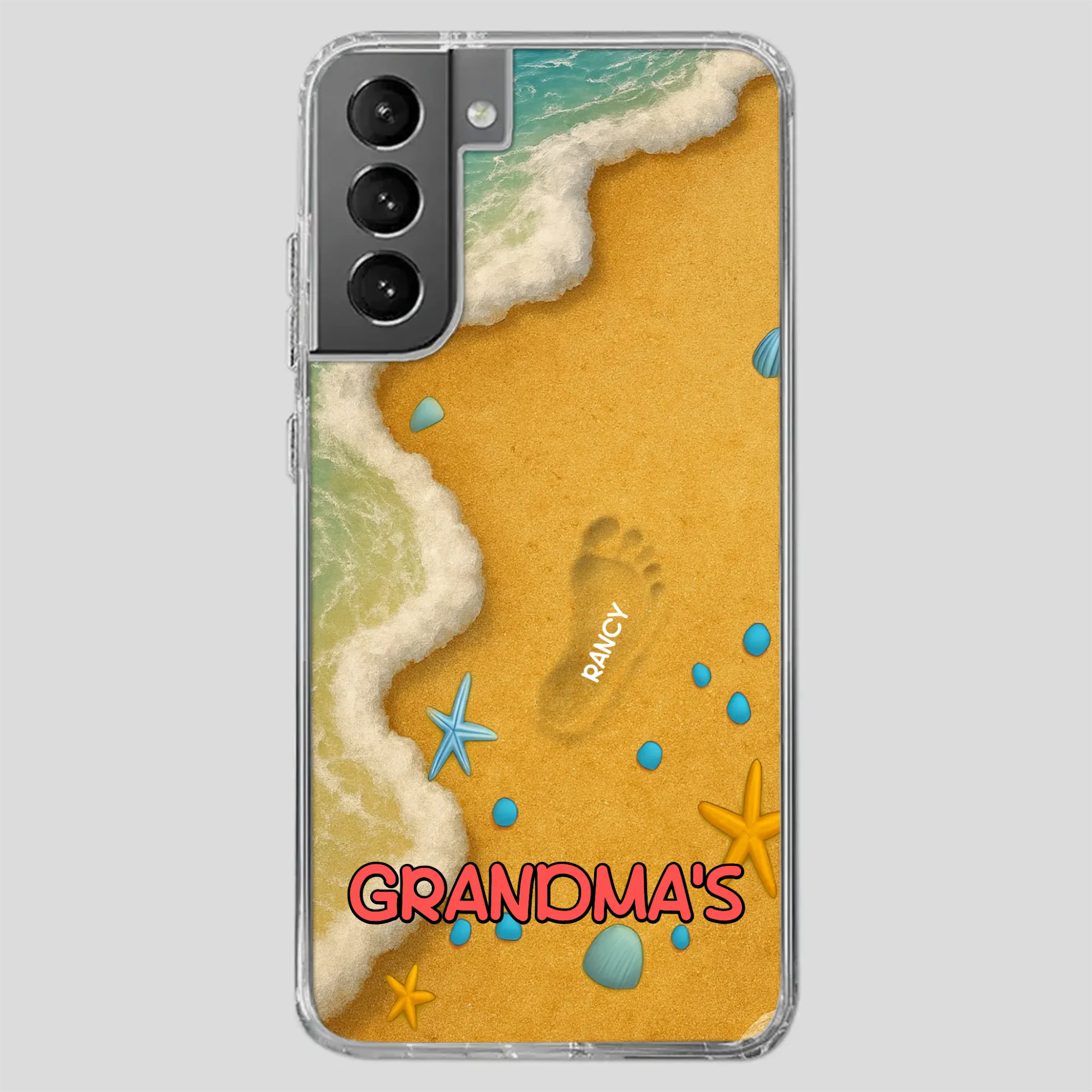 Grandma Phone Case with Flowers – Custom Name Design - 89Prints