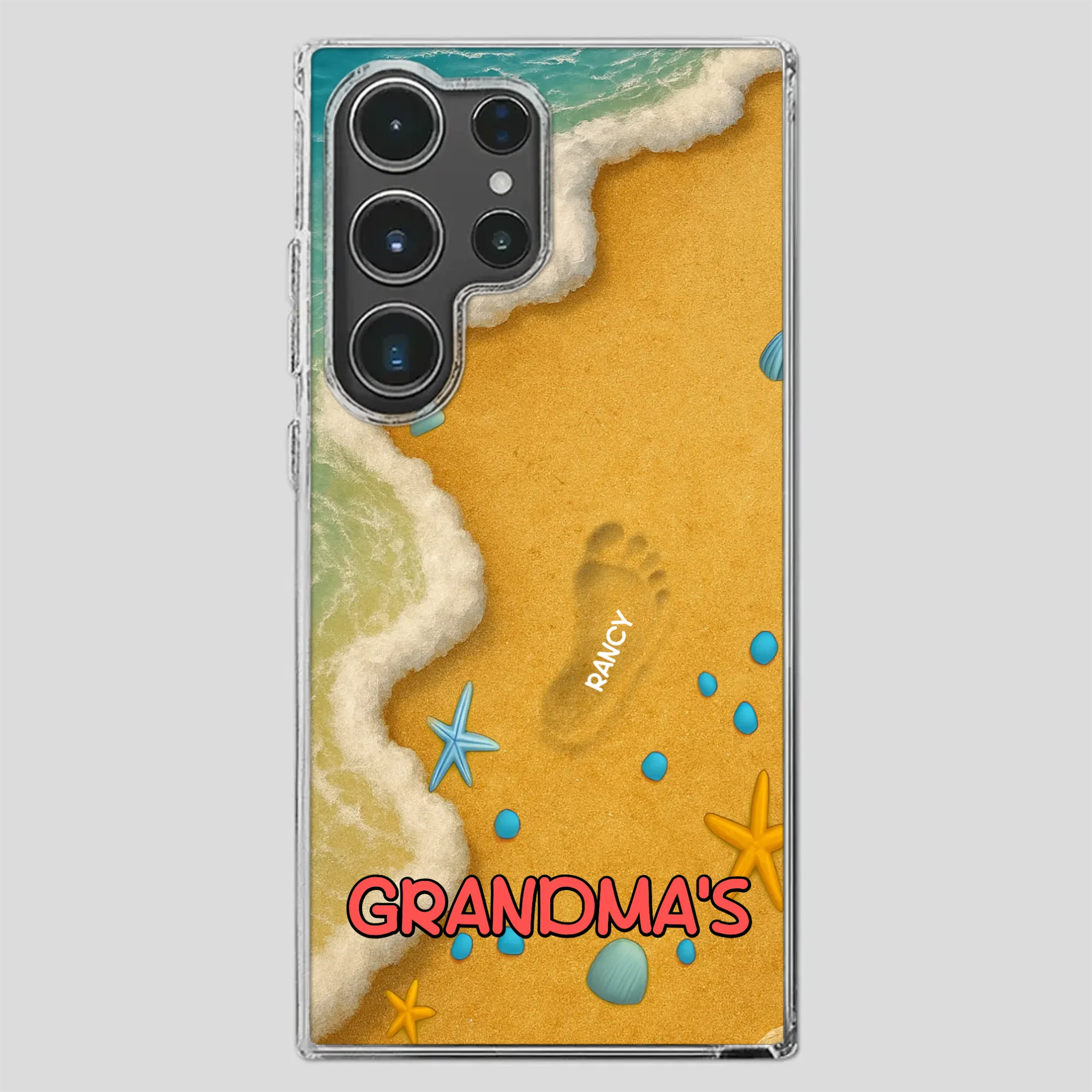 Grandma Phone Case with Flowers – Custom Name Design - 89Prints