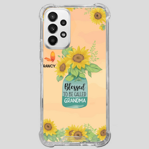 Blessed to Be Called Grandma – Sunflower and Butterfly Phone Case - 89Prints
