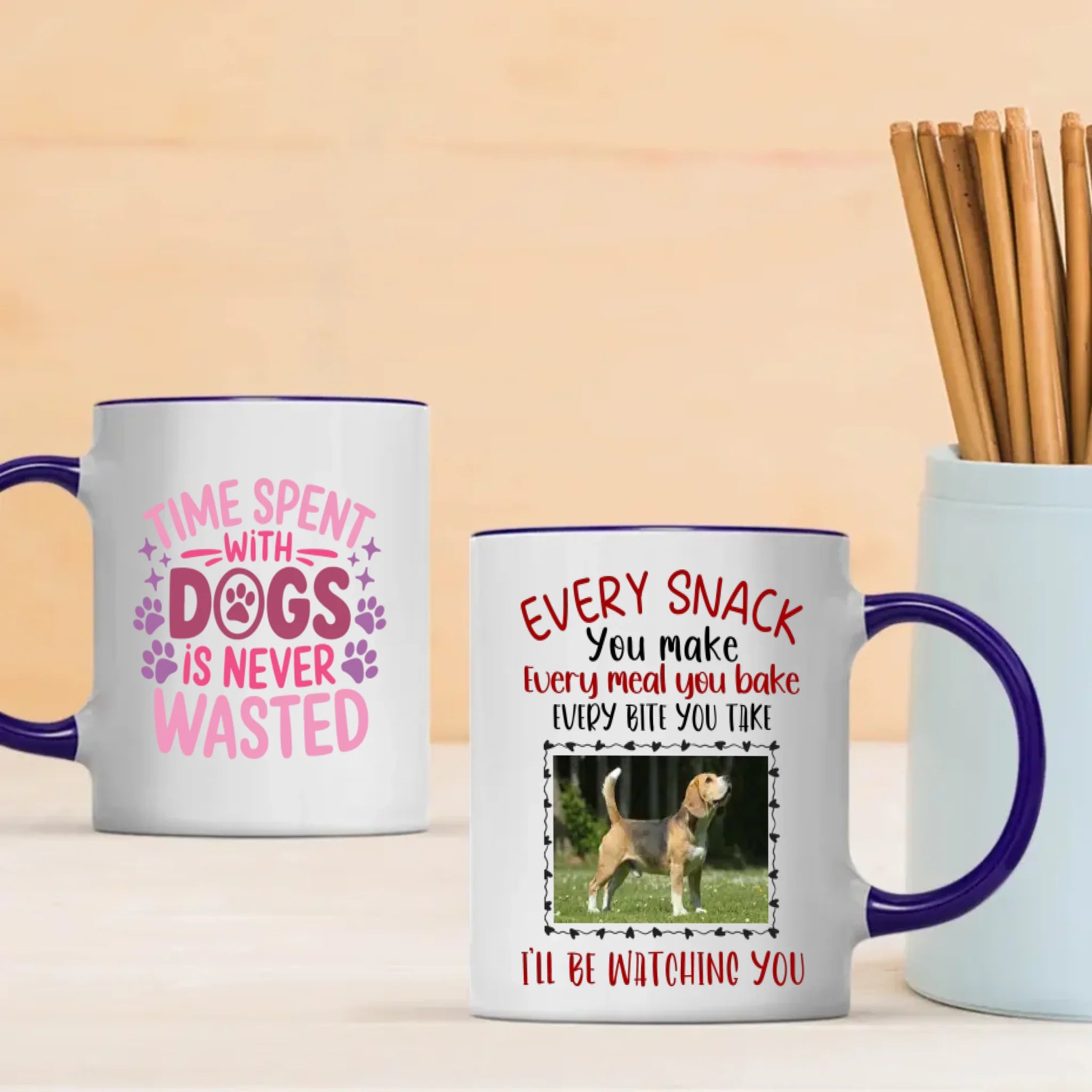Time Spent with Dog Is Never Wasted Mug – Heartwarming Gift for Pet Lovers – 89Prints