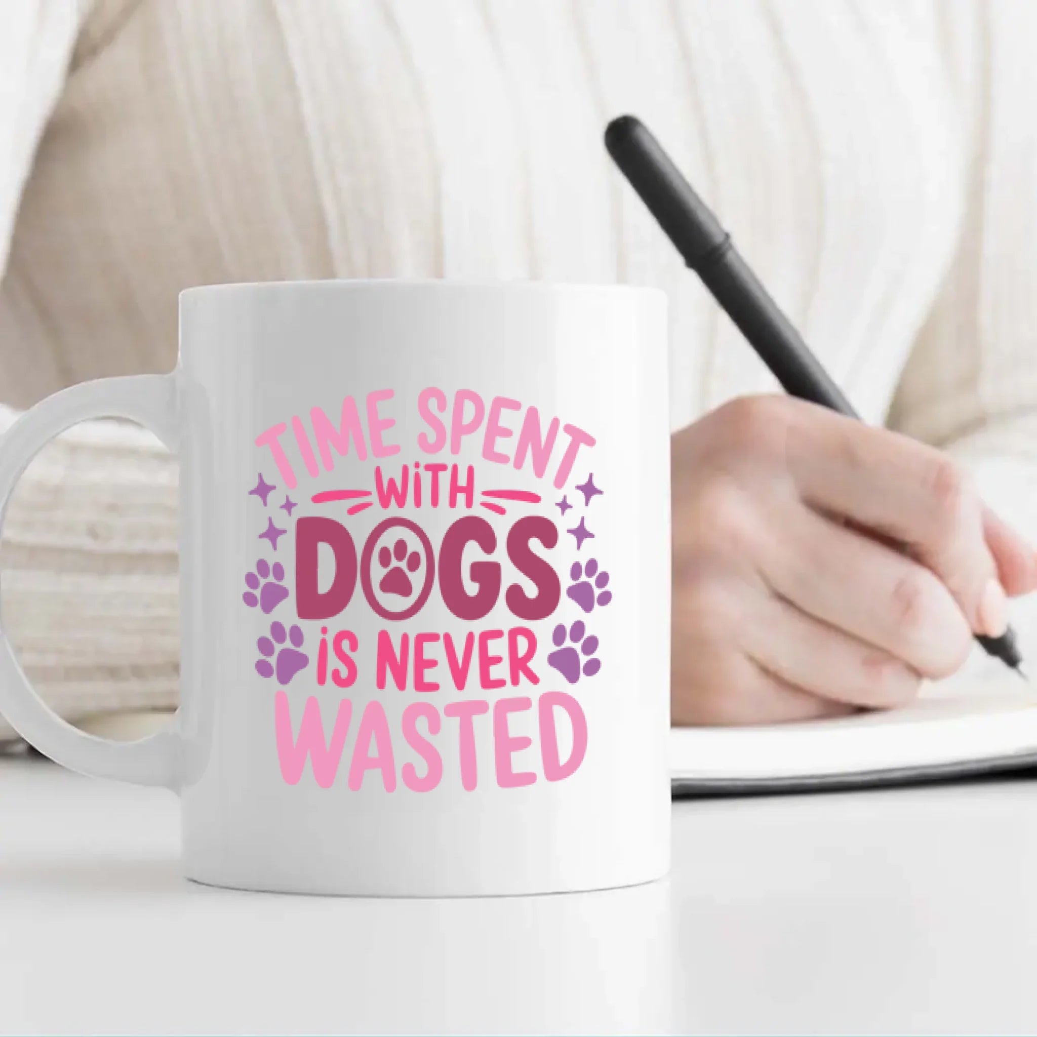 Time Spent with Dog Is Never Wasted Mug – Heartwarming Gift for Pet Lovers – 89Prints