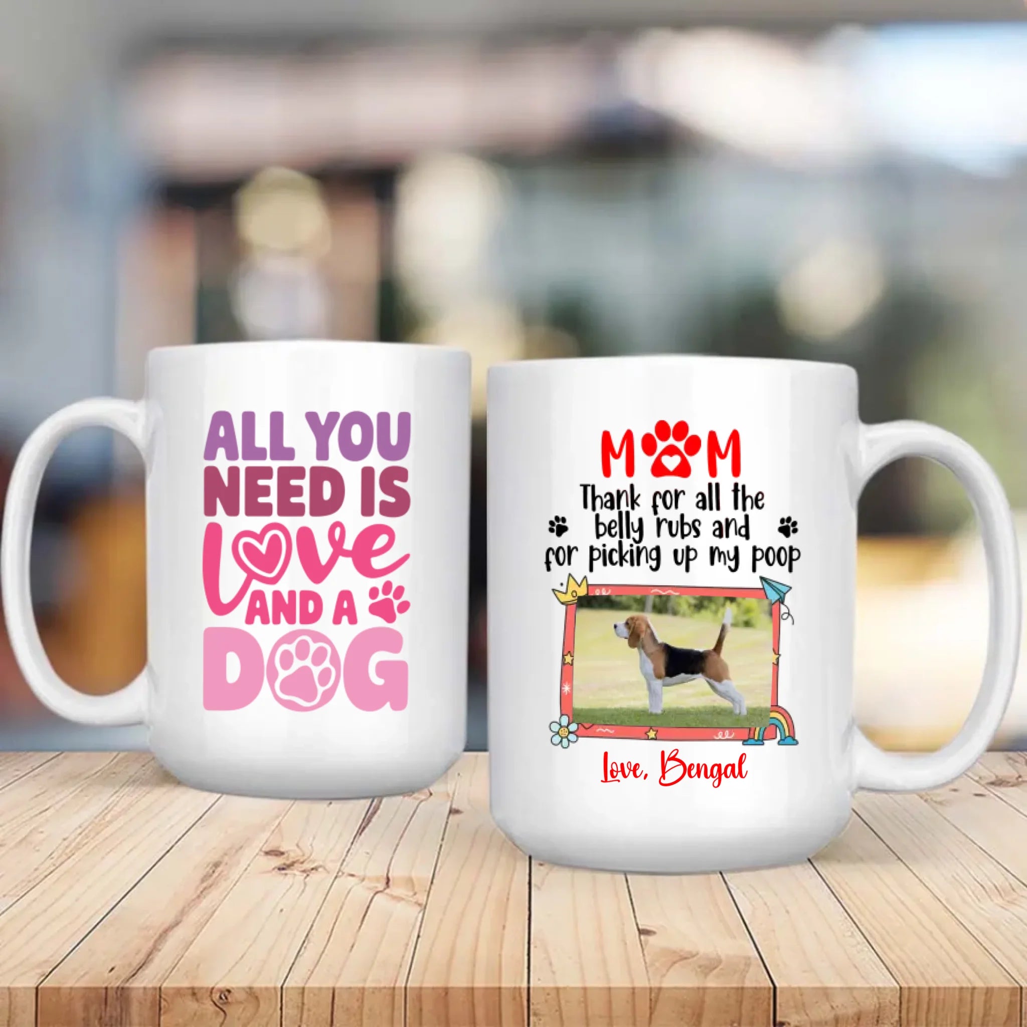 All You Need Is Love and a Dog Mug – Heartwarming Gift for Pet Lovers – 89Prints