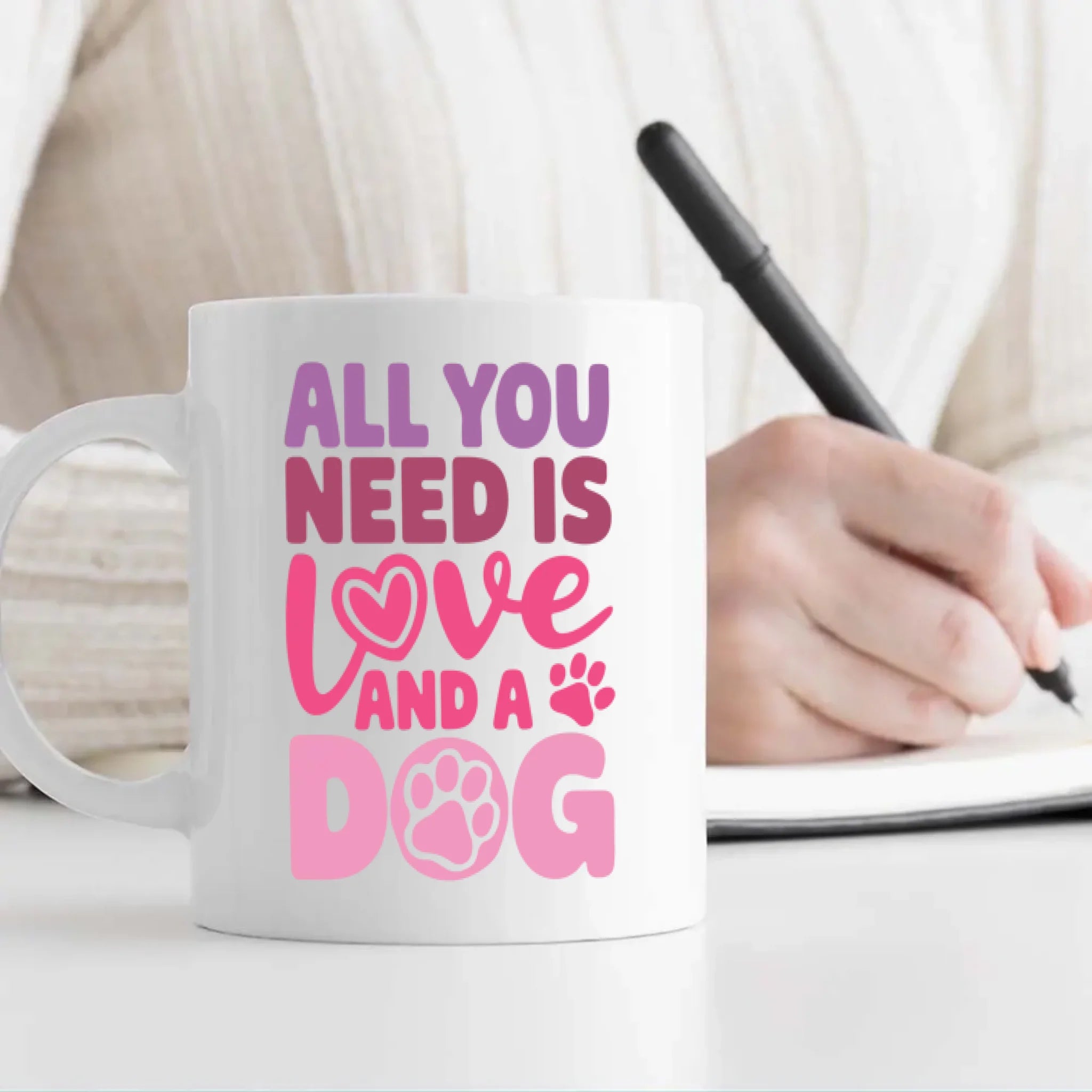 All You Need Is Love and a Dog Mug – Heartwarming Gift for Pet Lovers – 89Prints