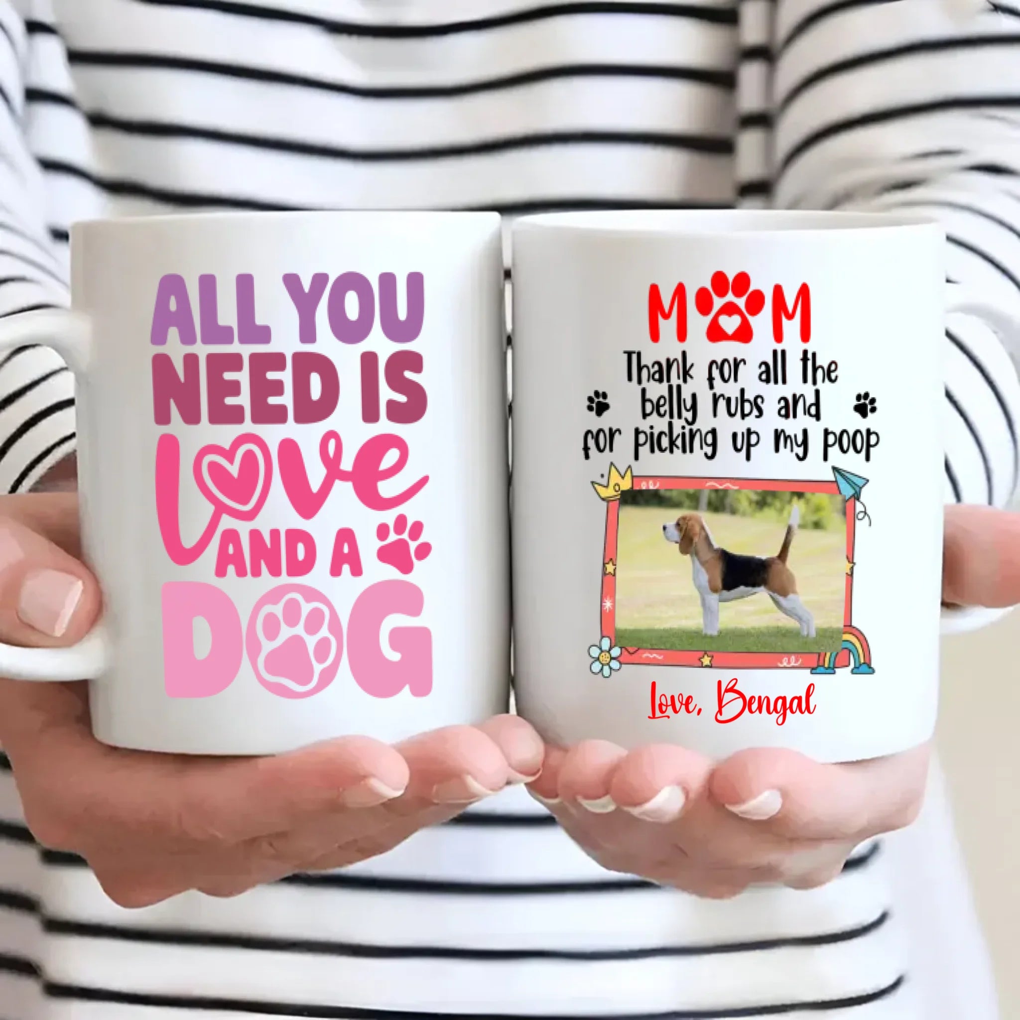 All You Need Is Love and a Dog Mug – Heartwarming Gift for Pet Lovers – 89Prints