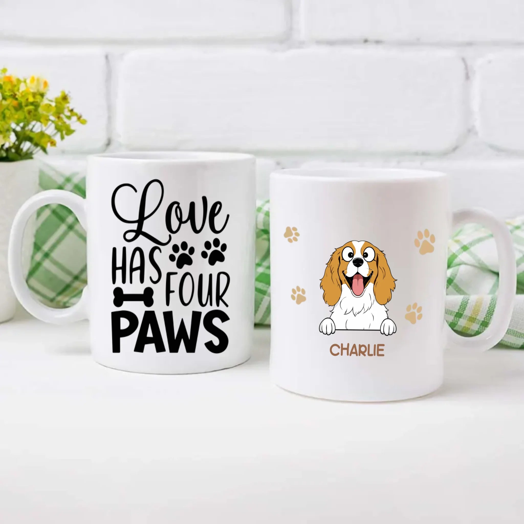 Custom Dog Mug – “Paws & Laughs” Personalized Pet Mug for Dog Lovers | 89Prints