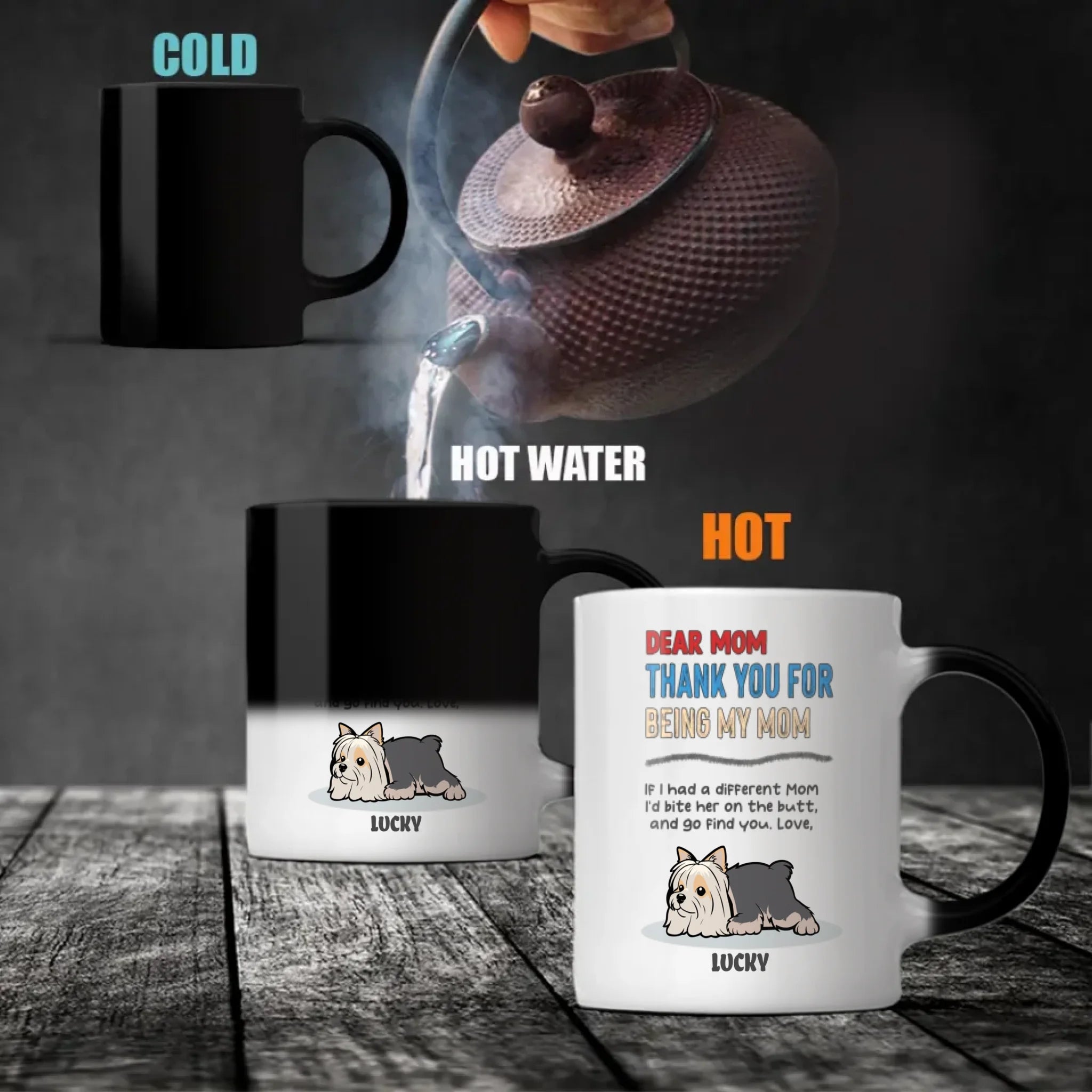 Custom Dog Mug – Coffee & Paw Prints | 89Prints