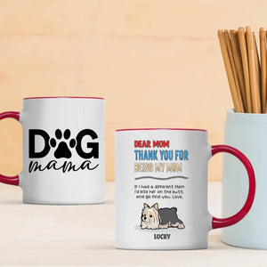 Custom Dog Mug – Coffee & Paw Prints | 89Prints