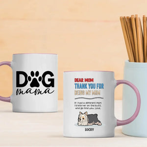 Custom Dog Mug – Coffee & Paw Prints | 89Prints