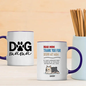 Custom Dog Mug – Coffee & Paw Prints | 89Prints