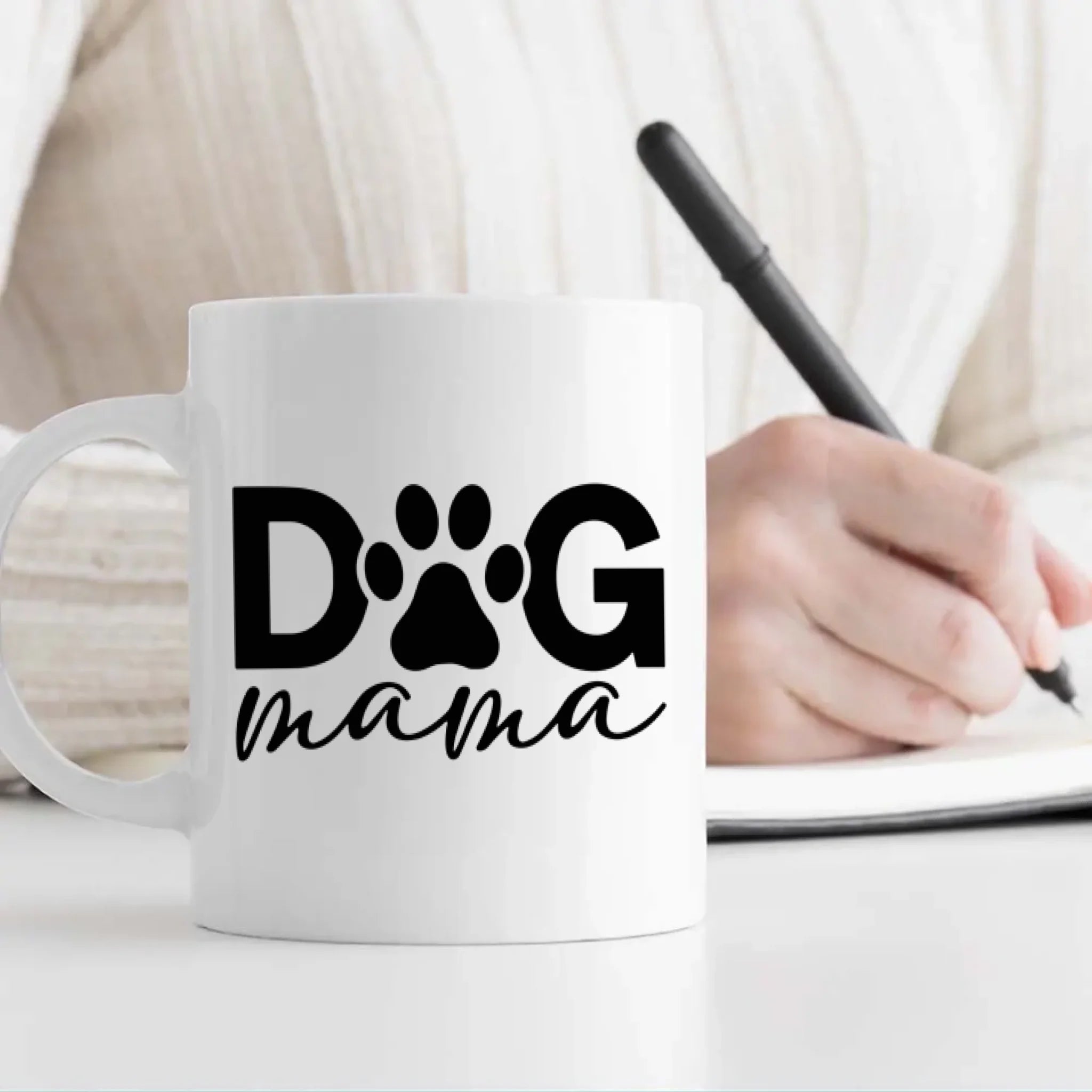 Custom Dog Mug – Coffee & Paw Prints | 89Prints