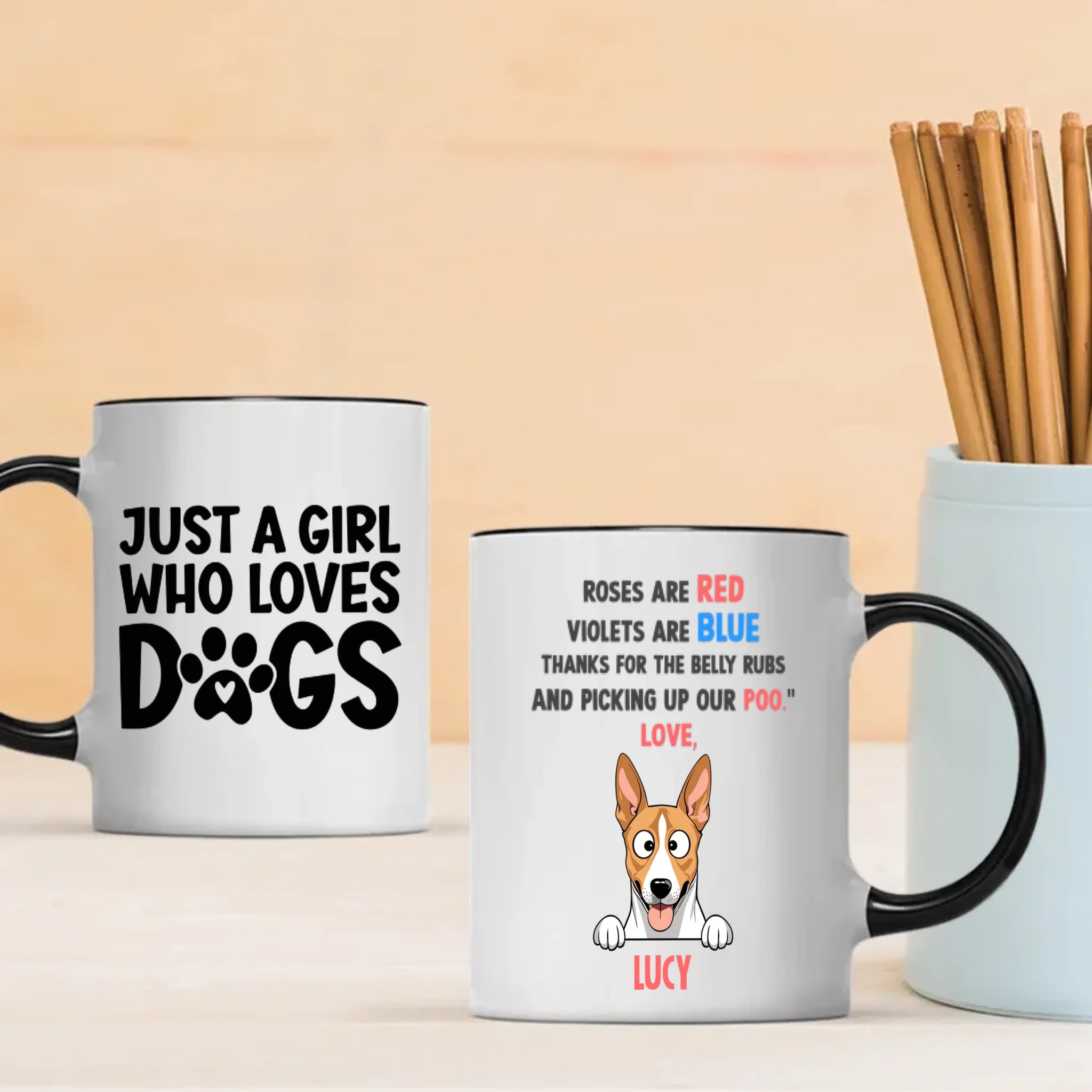 Custom Dog Mug – Start Your Morning With Puppy Love | 89Prints