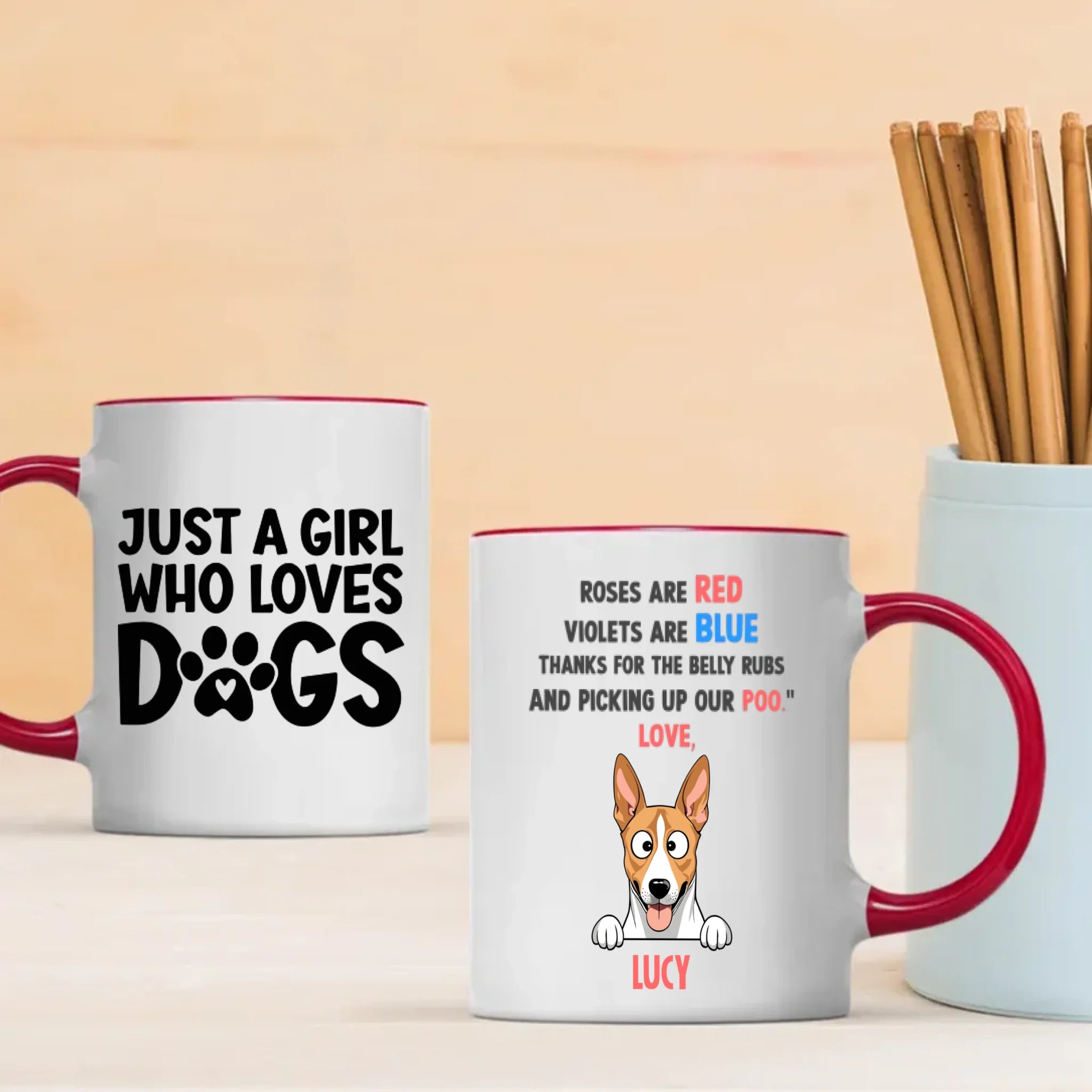 Custom Dog Mug – Start Your Morning With Puppy Love | 89Prints