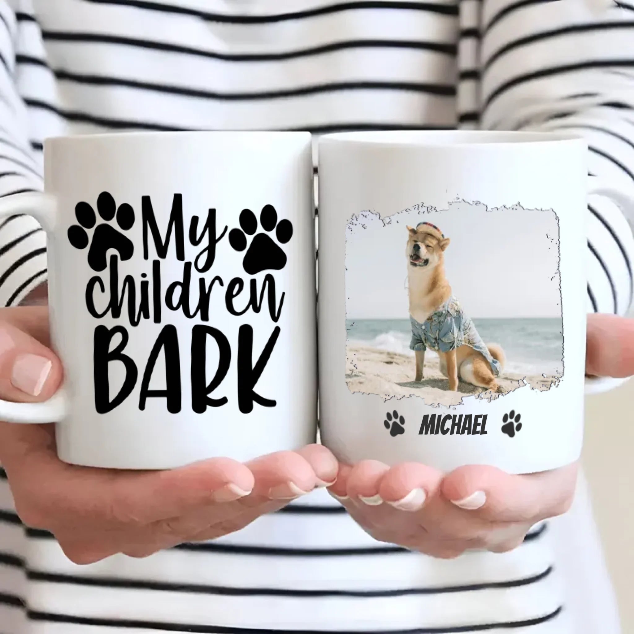 Custom Dog Mug – Less Bark, More Cuddle | 89Prints
