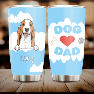 Proud Dog Dad – Custom Tumbler for Pet Lovers - 89Prints