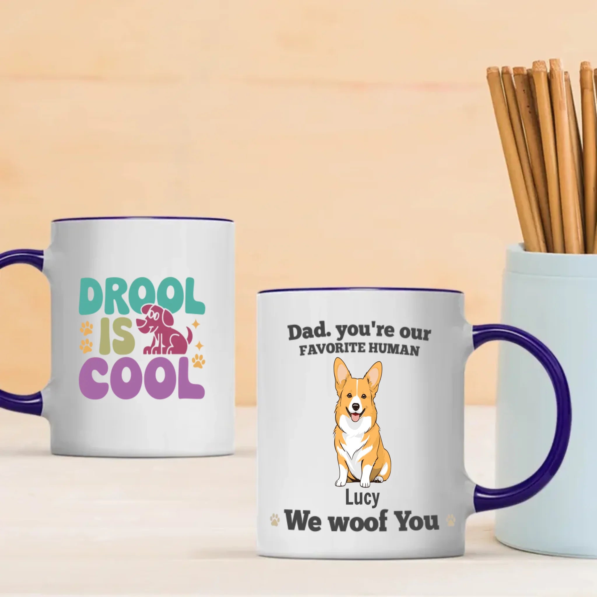 Funny Personalized Gift for Dog Lovers - We Woof You Mug – 89Prints
